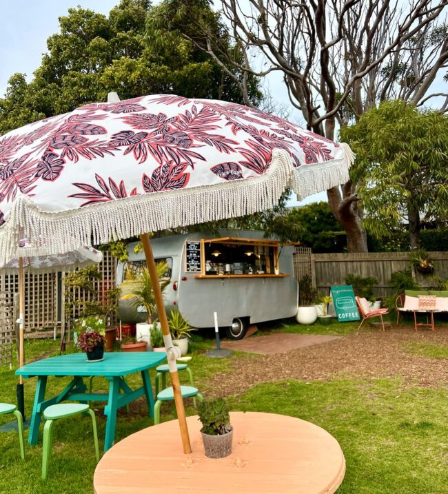 361198582_18117426079309263_338729409088821593_n Giner & Blondie caravan with picnic table & umbrella