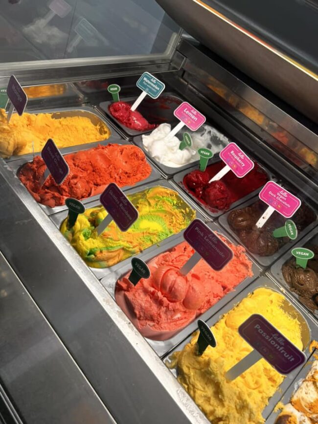 The Barwon Scoop 1 Icecream lined up in tubs