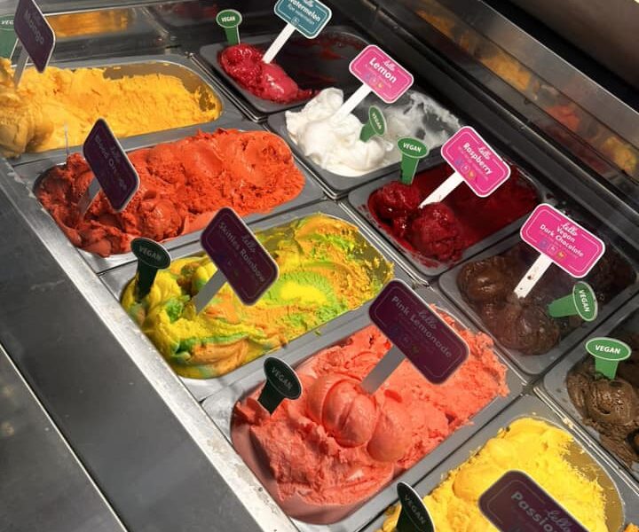 The Barwon Scoop 1 Icecream lined up in tubs