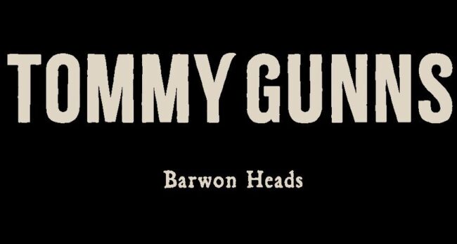 TommyGunns_BH_Beige Tommy Gunns logo