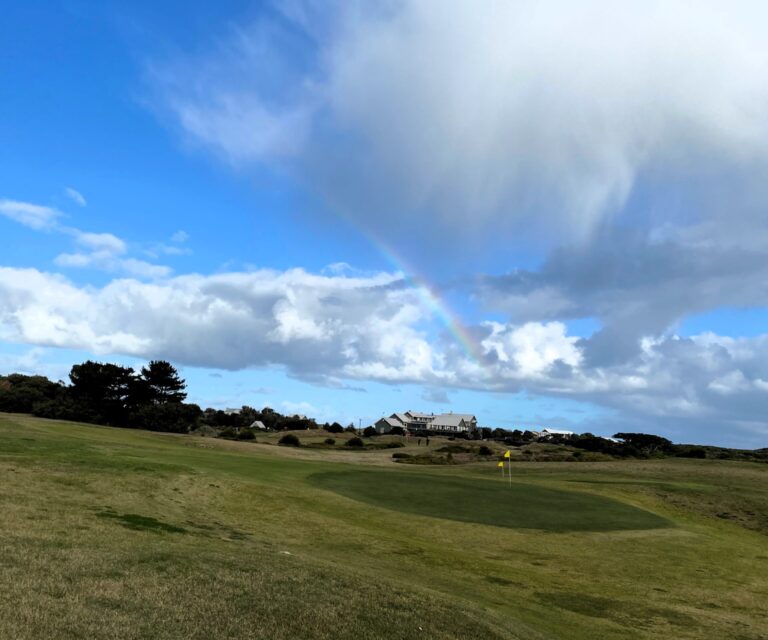 BHGC_Georgie_edit Barwon Heads Golf Club fairway and clubhouse